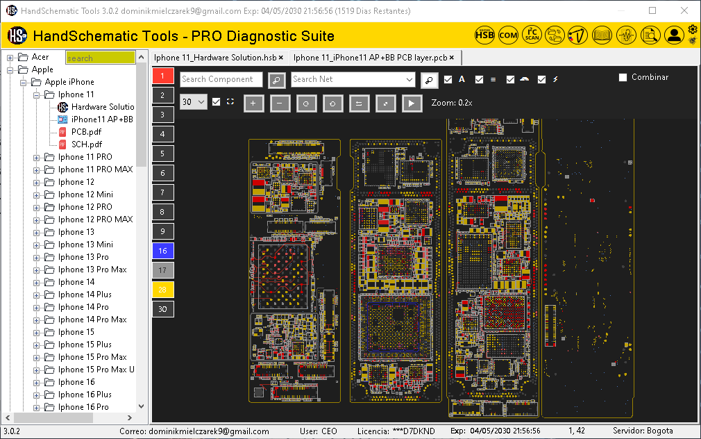 Schematic o Boardview de Apple iPhone Iphone 11 para reparación